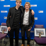 Luke Flear with his brother